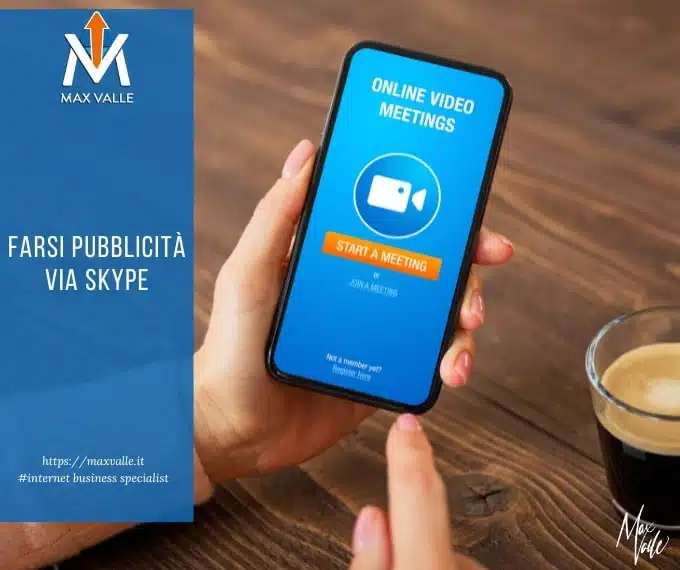 farsi pubblicità via skype