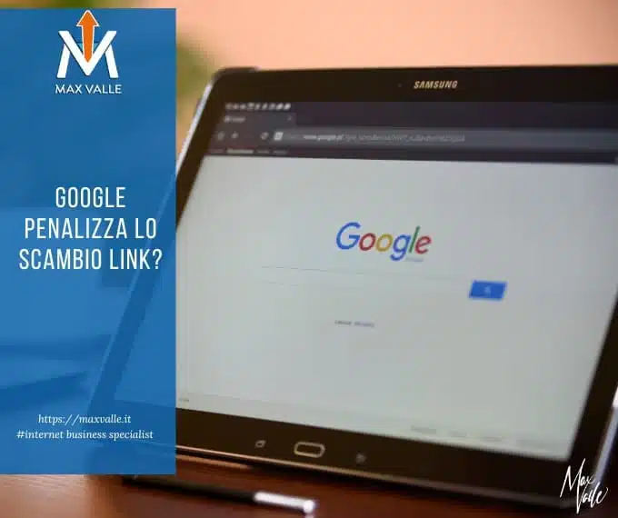 google penalizza lo scambio link