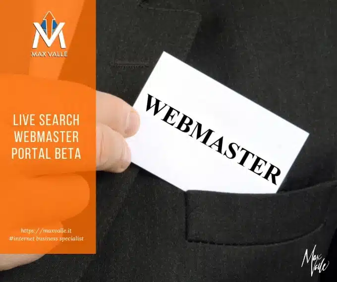 live search webmaster portal beta