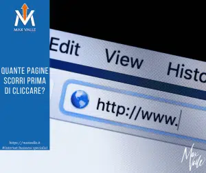quante pagine scorri prima di cliccare