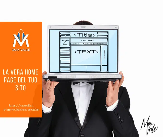home page del tuo sito