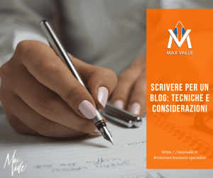 Max Valle - Business AI Strategist 11 scrivere per un blog