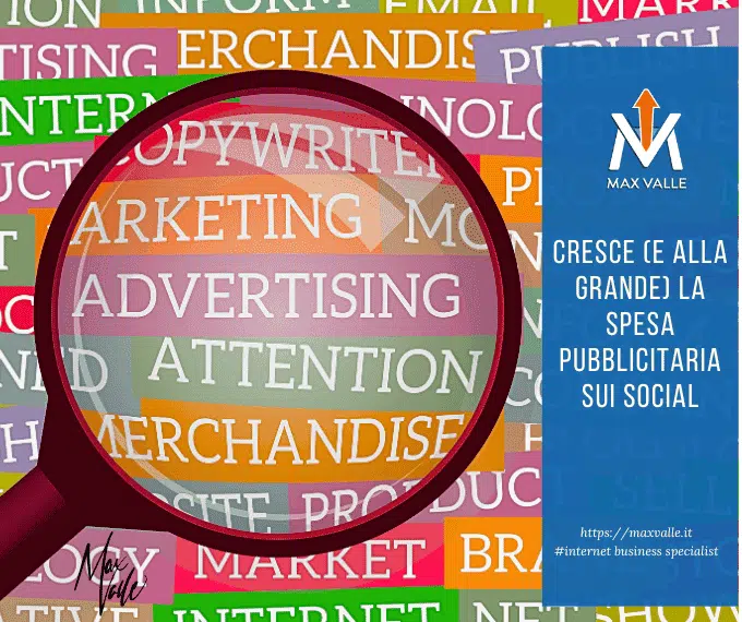 spesa pubblicitaria sui social