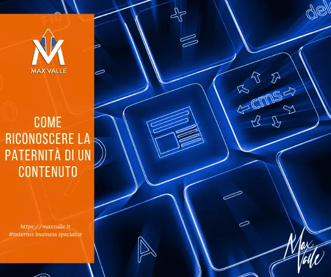 paternità di un contenuto