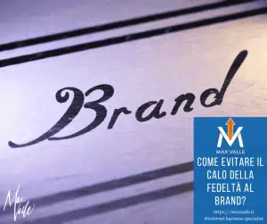 calo della fedeltà al brand