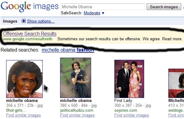 Google Bombing Michelle Obama