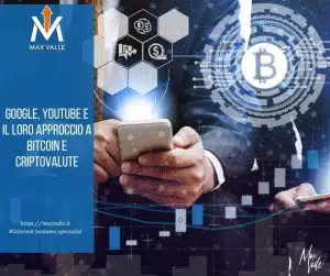 google, youtube e bitcoin e criptovalute