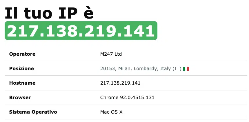Ip pubblico