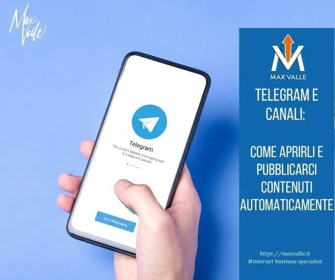 Telegram e canali – Max Valle Telegram e Canali