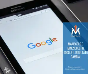 Maiuscolo o minuscolo in Google
