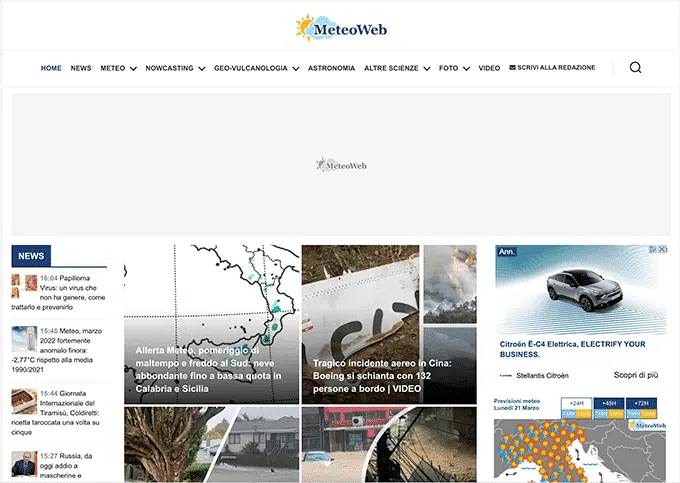 Caso STUDIO: Meteoweb.eu 1 Meteoweb