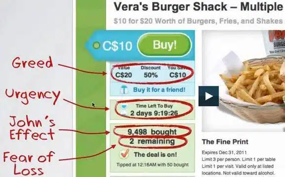 Groupon e le tecniche di Persuasione