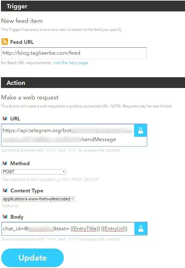 Telegram e canali: Come aprirli e pubblicarci contenuti automaticamente 11 IFTTT Telegram