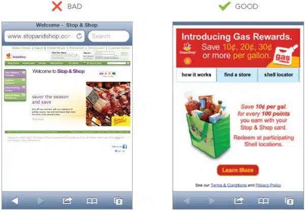 Use landing pages
