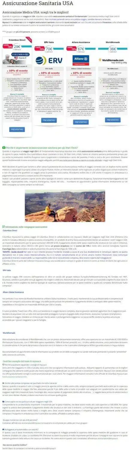 Come Guadagnare con le Affiliazioni 4 Sito con link affiliati verso assicurazioni