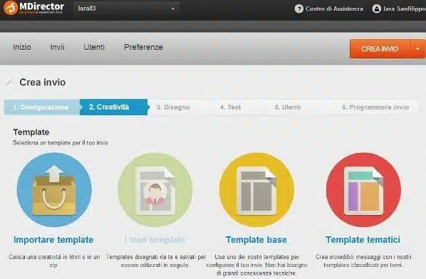 Scelta del template per una campagna di email marketing