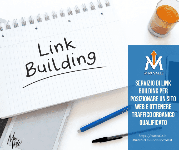 Servizio di link building per posizionare un sito web