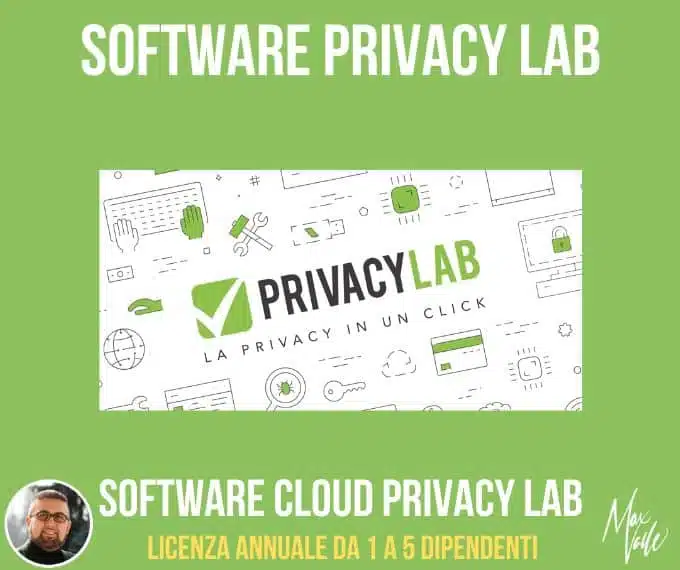 Acquista servizi privacy GDPR 1 Licenza Privacy Lab 1-5 dipendenti