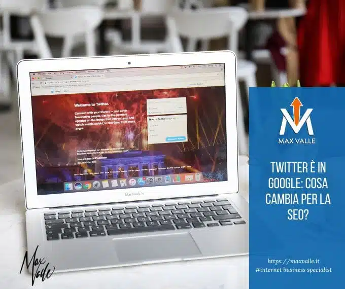 twitter e in google