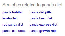 Panda Diet Related Searches