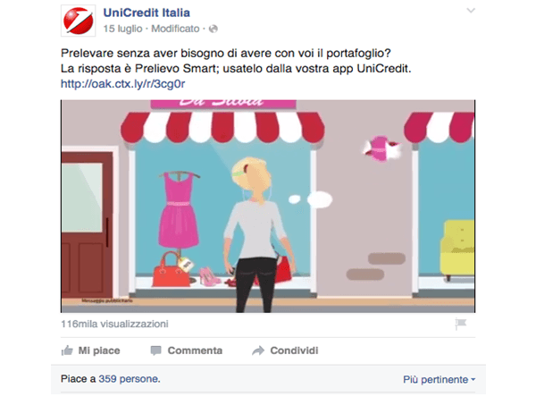 Unicredit Banca su Facebook