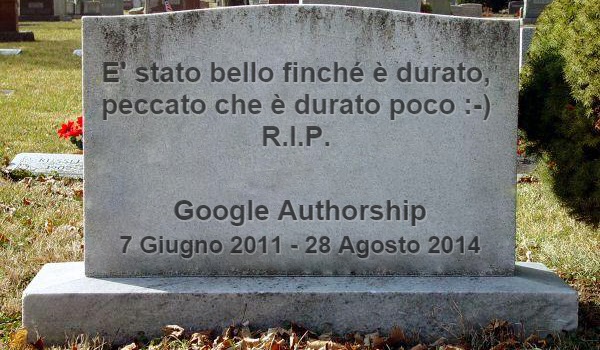 Google Authorship morta