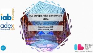 IAB Europe AdEx Benchmark 2014