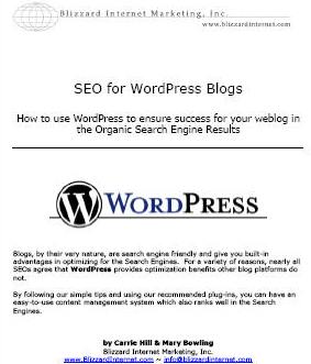 SEO for WordPress Blogs: un White Paper… contestato
