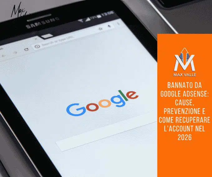 Bannato da Google AdSense: cause, prevenzione e come recuperare l’account nel 2026